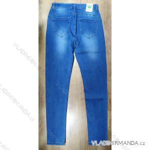 Rifle jeans dlhé push-up dámske nadrozmerné (30-38) M.SARA MA120MS955