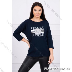 Blúzka s potlačou Femme béžová S / M - L / XL