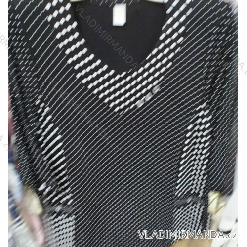 Tričko tunika 3/4 rukáv dámska nadrozmerná (l-4XL) POĽSKÁ MÓDA PM520014