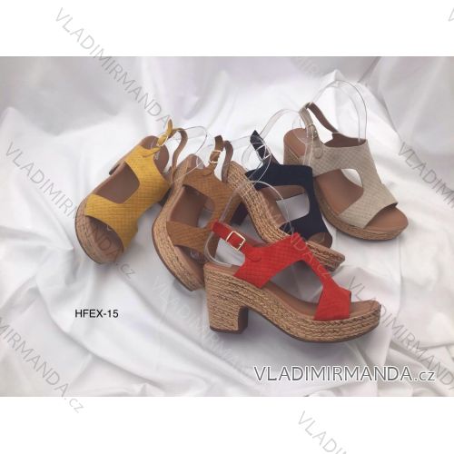 Sandále na podpätku dámske (36-41) WSHOES OBUV OB220HFEX-15