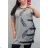 Tričko krátký rukáv dámská nadrozměr (uni XL-3XL) Turecká moda TME20006