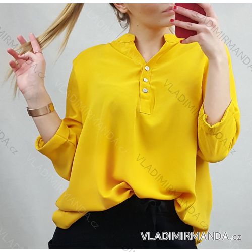 Tunika alá halenka dlouhý rukáv dámská (UNI S/M) ITALSKÁ MÓDA IMM20795