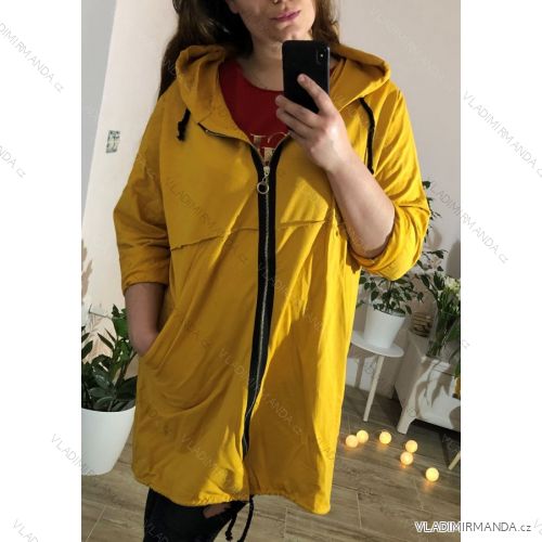 Mikina bavlněná dlouhý rukáv dámská nadrozměr oversize(uni xl-2xl) ITALSKÁ MÓDA IMB22170