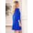 228-8 LUCY - skladané pohodlné šaty - Royal Blue
