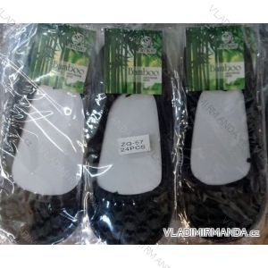 Ponožky šlapky ťapky bambusové silonkové čierne čipka dámske (univerzálny 25-27) RUYIZ D-234