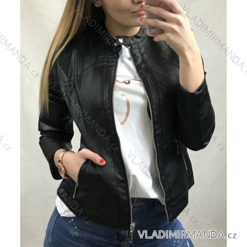 Bunda koženková dámska (s-2xl) VOPSE TALIANSKÁ MÓDA V2902