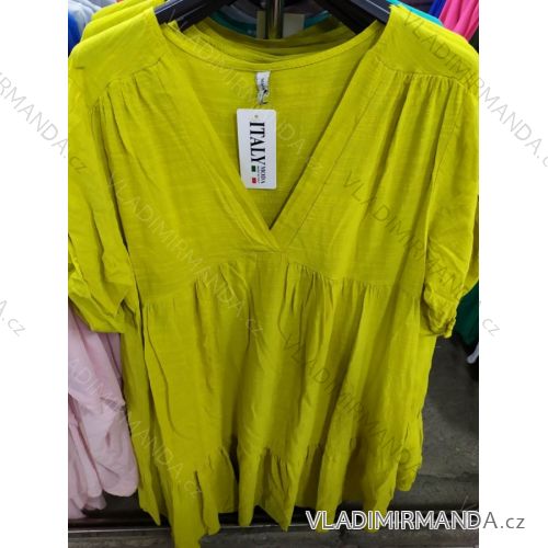 Šaty voľnočasové krátky rukáv dámske (uni xl / 2xl) TALIANSKÁ MÓDA IM720060
