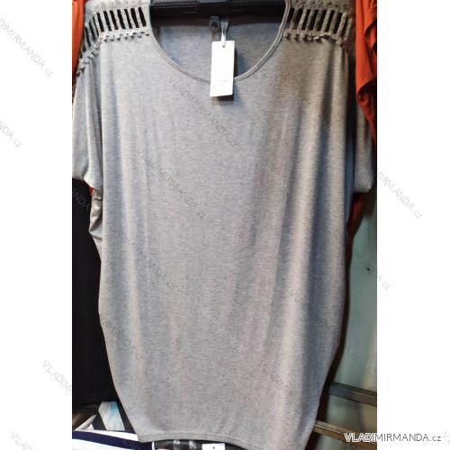 Šaty oversize krátky rukáv dámske (UNI S-XL) TALIANSKÁ MÓDA MAC20004
