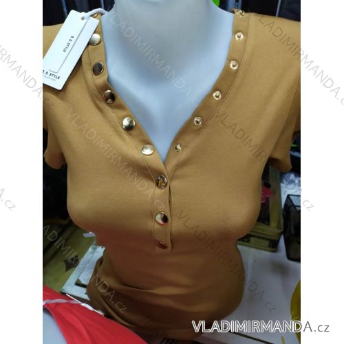 Tričko krátky rukáv dámske (uni s / xl) Madarska moda MAE20008
