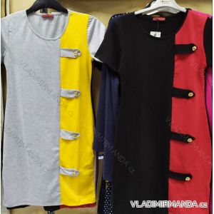Šaty krátky rukáv dámske (S-XL) TURECKÁ MÓDA TML20017
