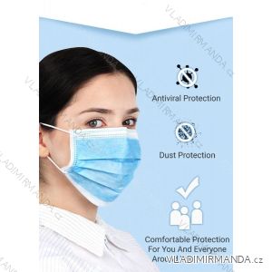 Ochranná obličejová rouška maska s tlustou styčnou stélkou proti virům unisex (one size) MADE IN CHINA ROUSKA11001