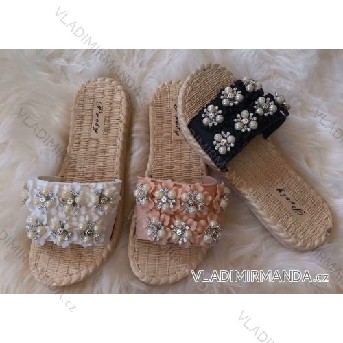 PANTOFLE s perličkami DÁMSKE (36-41) PSHOES OBUV OBP20019
