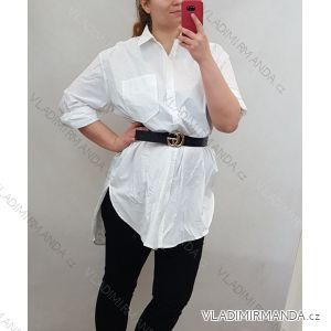 Košile dlouhý rukáv dámská  (uni L-XL) ITALSKá MODA IMS20001 bílá