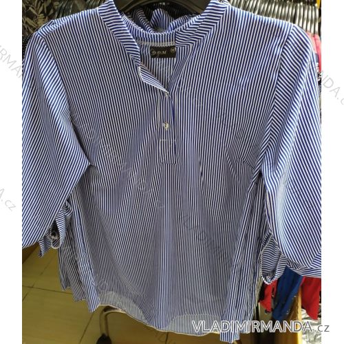 Tunika 3/4 dlhý rukáv košeľová dámska nadrozmerná (M-3XL) POĽSKÁ MÓDA PME20019

