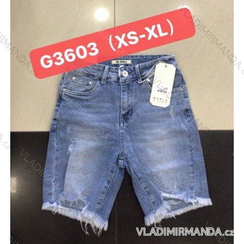 KRAŤASY ŠORTKY riflové DÁMSKE (XS-XL) M.SARA MSR20G3603