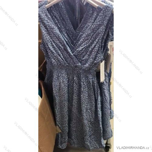 Šaty letné krátké dámske bodka (uni s / m) TALIANSKA MÓDA IMM200251