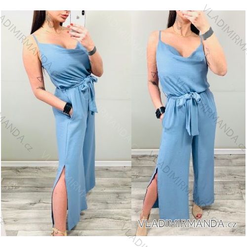 Overal letní bez rukávů dlouhý dámský (UNI S-L) ITALSKÁ MÓDA IMK201705013-1