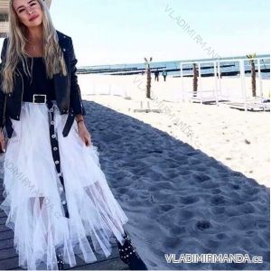 Sukně dlouhá tilová dámská (S/M/L ONE SIZE) ITALSKÁ MÓDA IMM2298HG