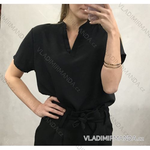 Blúzka alá tričko krátky rukáv dámska (uni s / l) TALIANSKÁ MÓDA IM620011