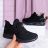 Botasky dámske (36-41) WSHOES OB220331cerna
