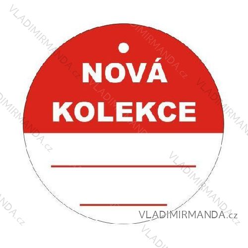 Visačky nová kolekcia, balenie 100 ks V58K