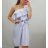 Šaty carmen pátené dámské proužek (uni s/m) ITALSKá MODA IMM20MS52106