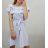 Šaty carmen pátené dámské proužek (uni s/m) ITALSKá MODA IMM20MS52106