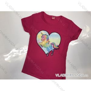 Tričko s jednorožcom krátky rukáv detské dorast dievčenské (8-12 rokov) TURECKÁ VÝROBA TVB20040
