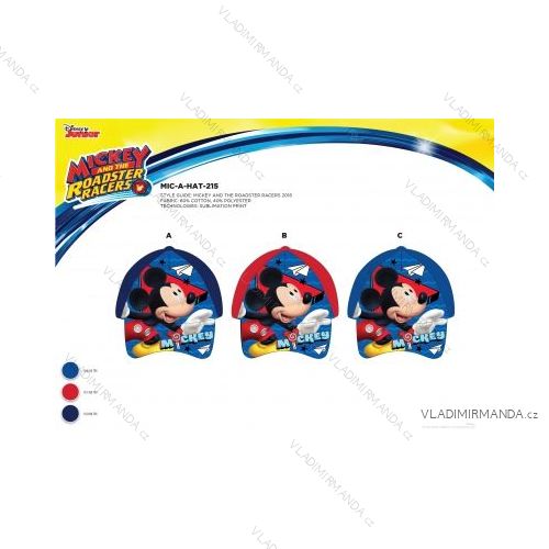 Šiltovka mickey mouse detská chlapčenská (52-54 cm) SETINO MIC-A-HAT-215