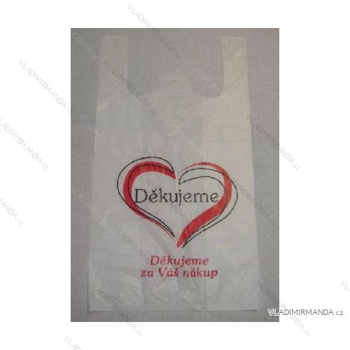 Mikroténové tašky ,, ďakujeme za váš nákup ,, nosnosť 10kg 100 ks UNI TA010D