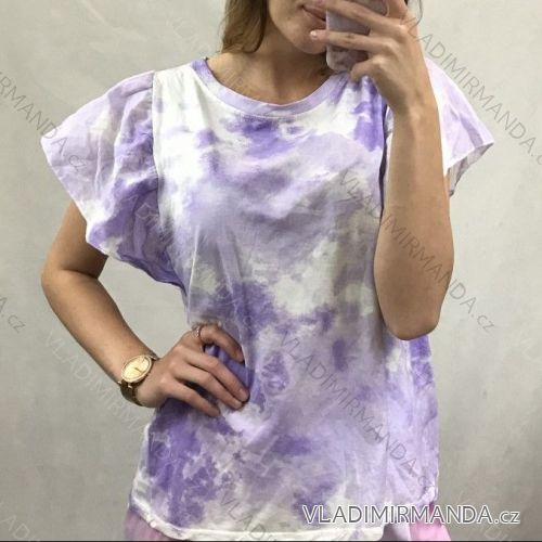 Tričko krátky rukáv batikové dámske (UNI S / M) TALIANSKÁ MÓDA IMM20519