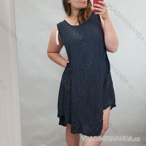 Šaty letné široké ramienka dámske (uni xl-2xl) TALIANSKA MÓDA IM620065