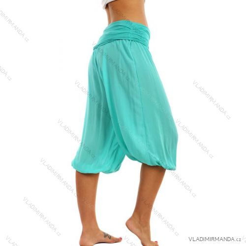 Kalhoty aladinky harémky 3/4 krátké dámské (S/M ONE SIZE) ITALSKÁ MÓDA IMD21411