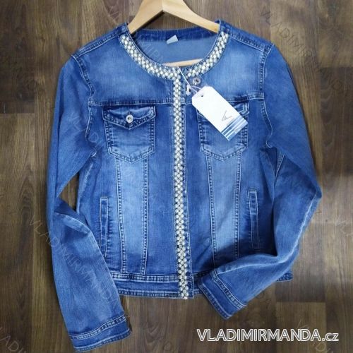Bunda riflová krátká dámská nadrozměrná (XL-5XL) M.SARA IM920AM2221