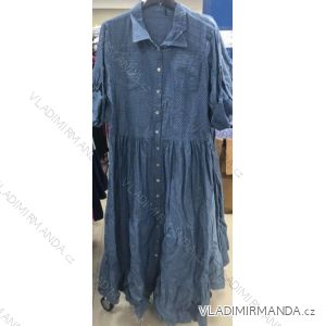 Šaty letní košilové krátký rukáv dámské (UNI S/M) ITALSKÁ MÓDA IMM20776