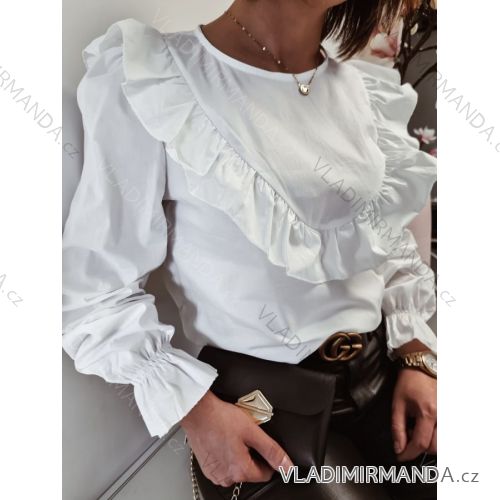 Halenka elegantní dlouhý rukáv dámská (UNI S/L) ITALSKÁ MÓDA IMK20469