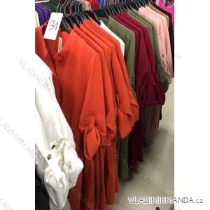 Šaty letní košilové krátký rukáv dámské (UNI S/M) ITALSKÁ MÓDA IMM20818
