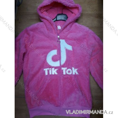 Mikina teplá beránek tik tok dětská dorost dívčí (128-176) TUZZY TURECKÁ MÓDA TM220063