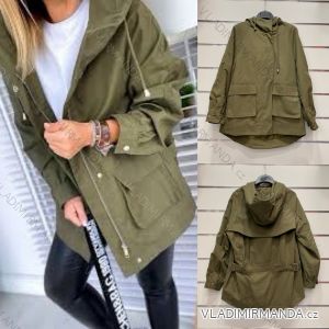 Bunda alá parka plátěná jarní tenká dámská (S/L) ITALSKÁ MÓDA IMK20483