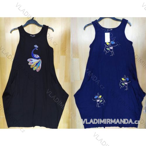 Šaty krátky rukáv dámske (XL-2XL) TALIANSKÁ MÓDA TML20036