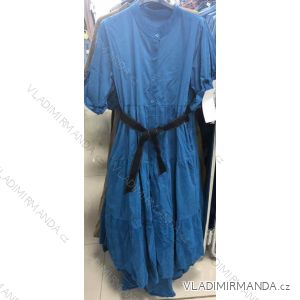 Šaty elegantní košilové 3/4 dlouhý rukáv zavazovací dámské (UNI S/M) ITALSKÁ MÓDA IMM20998