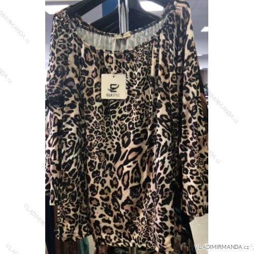 Tunika halenka elegantní dlouhý rukáv dámská (UNI S/M) ITALSKÁ MÓDA IMM201067