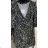 Šaty elegantní dlouhý rukáv dámské (UNI S/M) ITALSKÁ MODA IMM201092