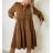 Šaty elegantní dlouhý rukáv dámské (UNI S/M) ITALSKÁ MODA IMM201114