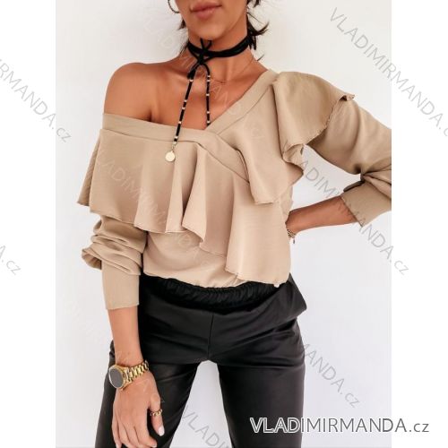 Halenka elegantní dlouhý rukáv dámská (UNI S/L) ITALSKÁ MÓDA IMWD20049