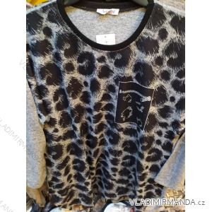 Tunika Tričko dlouhý rukáv dámská nadrozměr (uni XL-XXL) Turecká moda TME200918