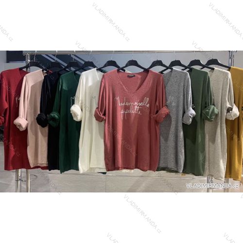 Tričko dlouhý rukáv dámské (UNI S/L) ITALSKÁ MÓDA IMWA20093