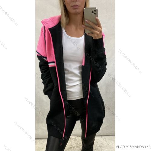 Mikina teplá na zip s kapucí dámské (S-3XL) TURECKÁ MÓDA TMM2007
