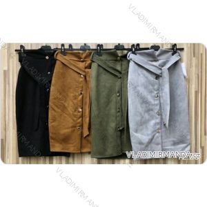 Sukně koženka-semiš dámská (S-2XL) ITALSKÁ MÓDA IMWA200927