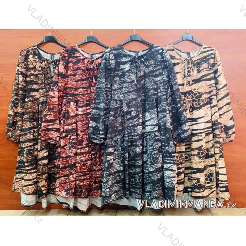 Šaty dlouhý rukáv dámské (UNI S/L) ITALSKÁ MÓDA IMWA20258